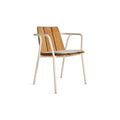 Offline Outdoor Chair Seat Pad by Blu Dot in Sunbrella Linen, three-quarter front view
