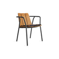Offline Outdoor Chair Seat Pad by Blu Dot in Sunbrella Stripe, three-quarter front view