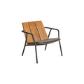 Offline Outdoor Lounge Chair Seat Pad by Blu Dot in Toohey Charcoal, three-quarter view