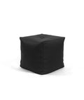 Otto Pouf w/o button, Zenso Black Leather by Bent Hansen