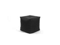 Otto Pouf w/o button, Zenso Black Leather by Bent Hansen