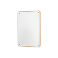 Frama RM-1 Rectangular Mirror, upright mirror with rounded corners and an oak frame, small in frame on plain white