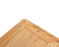 Frama RM-1 Rectangular Mirror, back of the mirror showing the oak panel and two keyhole slots cut for hanging