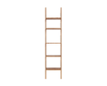 Frama Shelf Library Single Section in Natural Oak, tall narrow oak unit with five shelves stacked up two long uprights