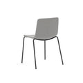 pato stackable dining chair fully upholstered by Fredericia Furniture, back angled view 