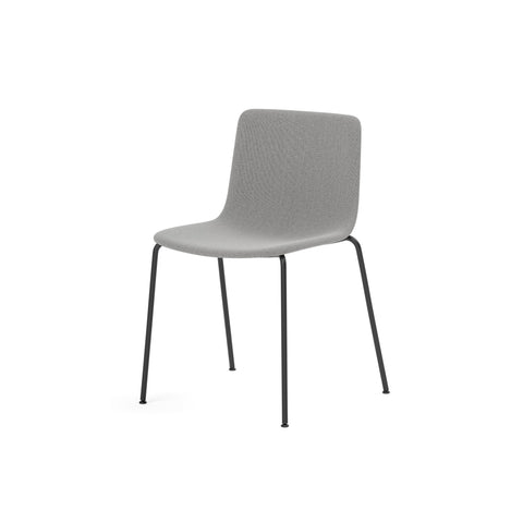 pato stackable dining chair fully upholstered by Fredericia Furniture, side view