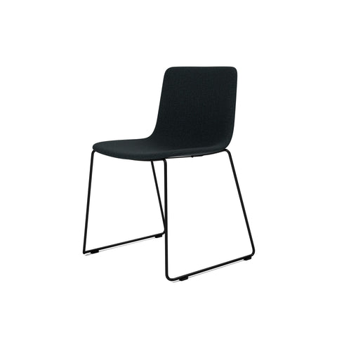 Pato chair by fredericia with sledge base, front angled view
