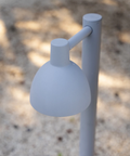 outdoor mid century modern bollard garden lamp 