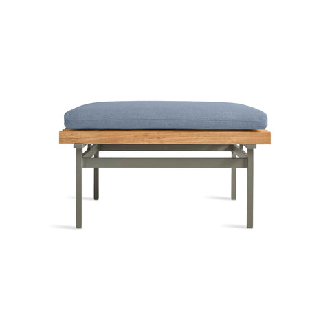 Perch Outdoor Ottoman by Blu Dot, front view, second image