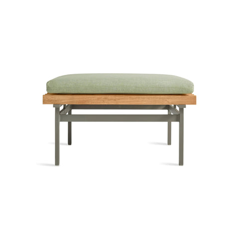 Perch Outdoor Ottoman by Blu Dot, front view