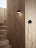 Contemporary Muuto Post Wall Lamp in sleek black for stylish home lighting