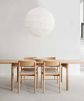 post dining chair and post dining table in oak designed by danish furniture company fredericia furniture