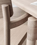 back detail image of post dining chair by Fredericia Furniture 