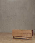 scandinavian oak storage bench by we do wood