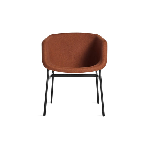 Past Life Chair by Blu Dot in Copper with Black base, front view