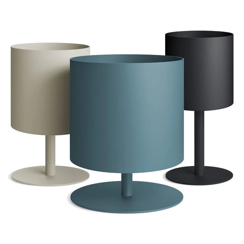 Plot Small Planter by Blu Dot in Putty, Oblivion, and White powder-coated aluminum, group shot