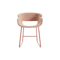 Racer Chair by Blu Dot in Tait Tomato, low front view