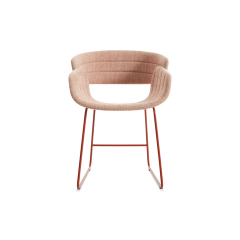 Racer Chair by Blu Dot in Tait Tomato, low front view