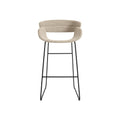 Racer Stool by Blu Dot in Tait Stone, barstool height, low front view