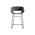 Racer Stool by Blu Dot in Maharam Mode In Machine, counter stool height, low front view