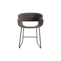 Racer Chair by Blu Dot in Toohey Charcoal, low front view
