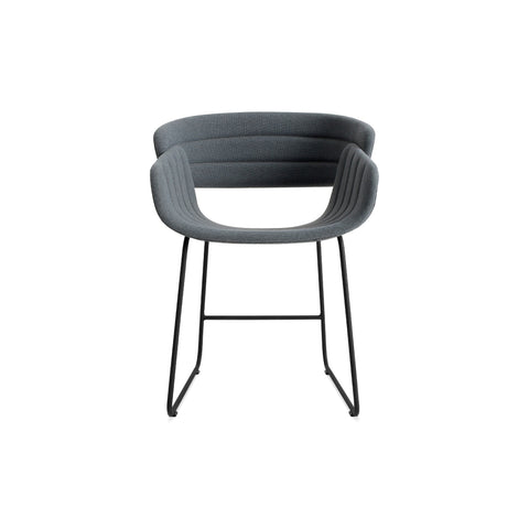 Racer Chair by Blu Dot in Maharam Mode In Machine, low front view