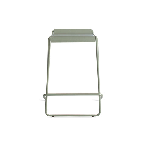 Ready Stacking Stool by Blu Dot in Grey Green, counter stool height