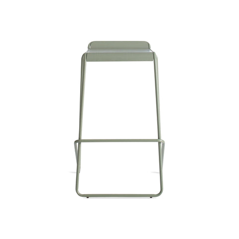 Ready Stacking Stool by Blu Dot in Grey Green, barstool height, stacked