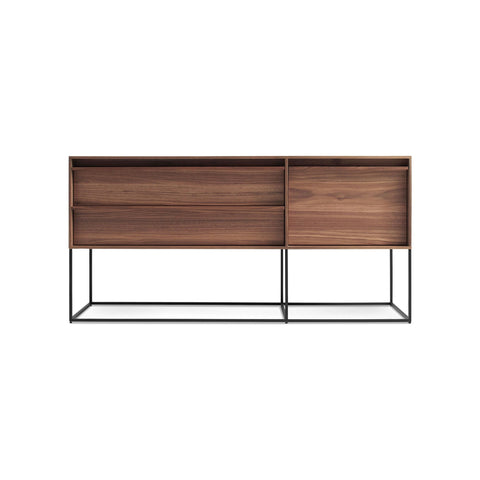Rule 1 Door / 2 Drawer Console by Blu Dot in Walnut