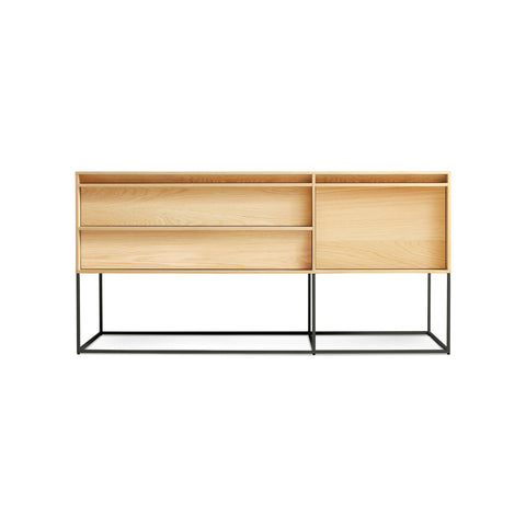 Rule 1 Door / 2 Drawer Console by Blu Dot in White Oak