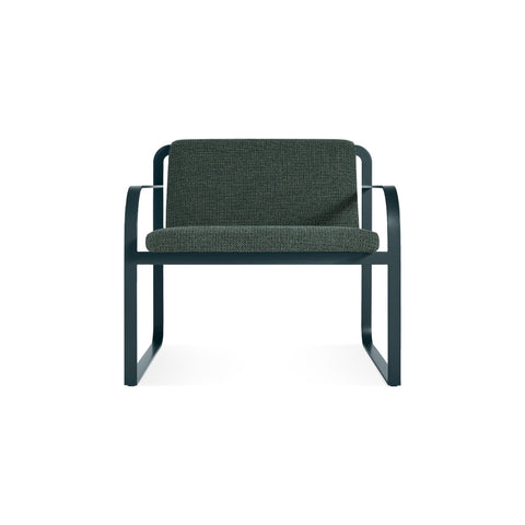 Skald Lounge Chair by Blu Dot in Maharam Mantle In Parsley, front view