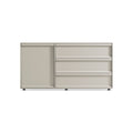 Superchoice 1 Door / 3 Drawer Credenza by Blu Dot in Putty, low front view