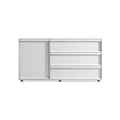Superchoice 1 Door / 3 Drawer Credenza by Blu Dot in White, low front view