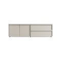 Superchoice 2 Door / 2 Drawer Console by Blu Dot in Putty, low front view