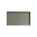 Superchoice 2 Door Credenza by Blu Dot in Grey Green, low front view
