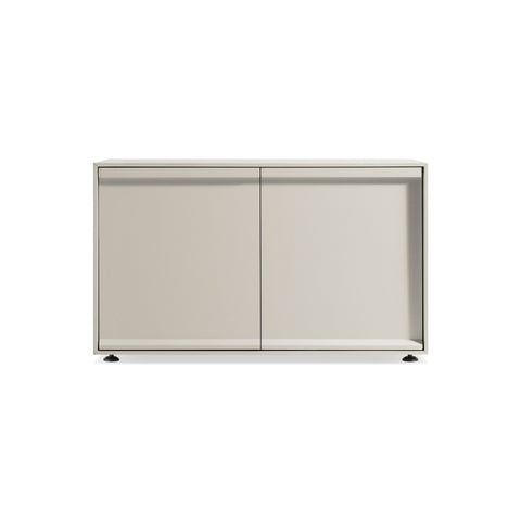 Superchoice 2 Door Credenza by Blu Dot in Putty, low front view