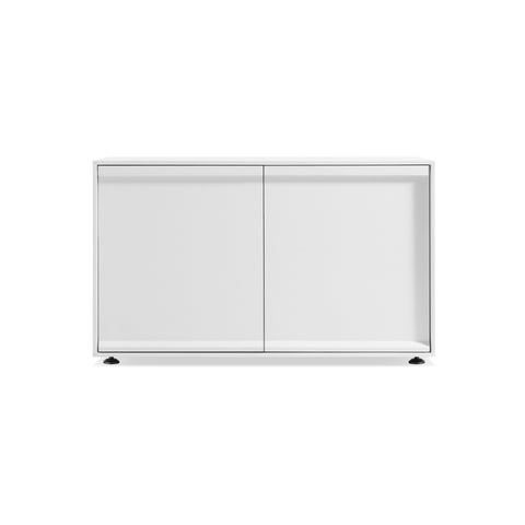 Superchoice 2 Door Credenza by Blu Dot in White, low front view