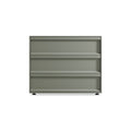 Superchoice 3 Drawer Dresser by Blu Dot in Grey Green, low front view