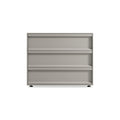 Superchoice 3 Drawer Dresser by Blu Dot in Risk Averse Grey, low front view
