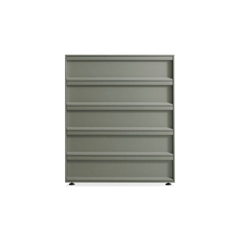 Superchoice 5 Drawer Dresser by Blu Dot in Grey Green, low front view