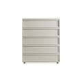 Superchoice 5 Drawer Dresser by Blu Dot in Putty, low front view