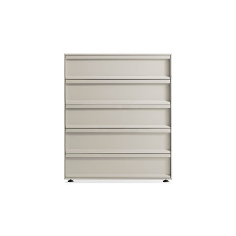 Superchoice 5 Drawer Dresser by Blu Dot in Putty, low front view