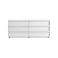 Superchoice 6 Drawer Dresser by Blu Dot in White, low front view