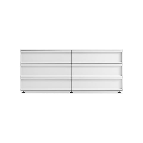 Superchoice 6 Drawer Dresser by Blu Dot in White, low front view
