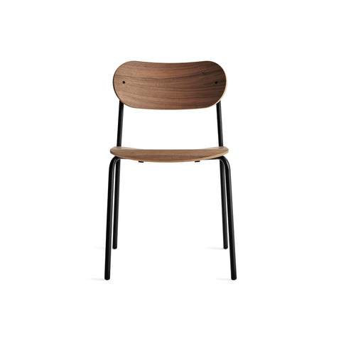 SideBySide Wood Chair by Blu Dot in Walnut, front view