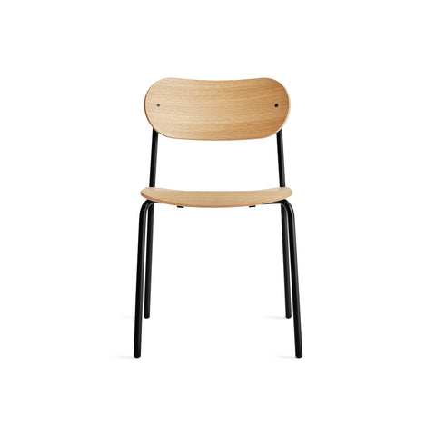 SideBySide Wood Chair by Blu Dot in White Oak, front view