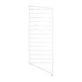 String® System floor panel in white, 33.5" high, minimalist Scandinavian shelving system panel.