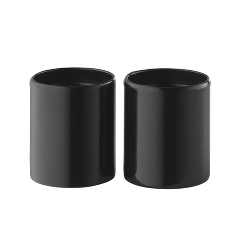 Black floor panel extension caps, two-pack for String® System shelving