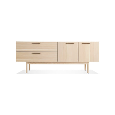 Shale 2 Drawer / 2 Door Console by Blu Dot in Hickory, low front view
