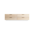 Shale 4 Drawer Wallmounted Cabinet by Blu Dot in Hickory, low front view